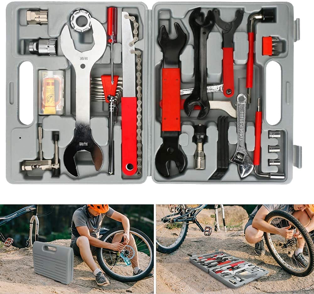 trust Heavy 32Pc 1/2 Inch Ratchet Socket set Wrench Spanner Tool Set, CR-V Combinational Goti Set with Carry Box for Car, Bike & Automobile Repair
